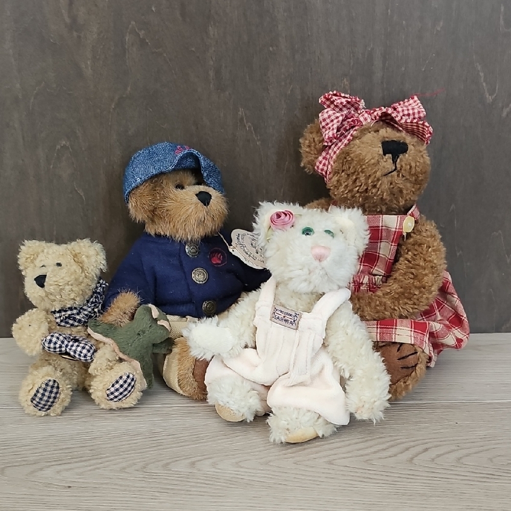 Vintage 90s Boyds Bears & Friends Collection Of 4 Plush